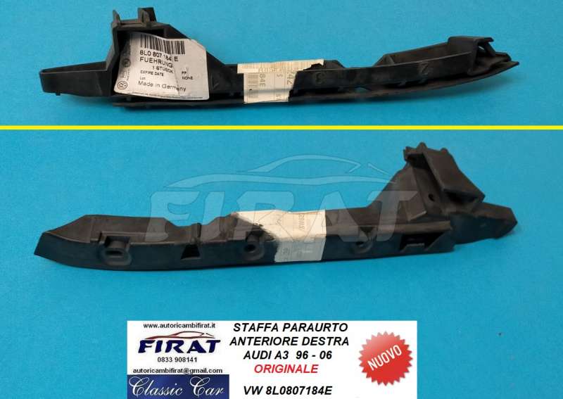 STAFFA PARAURTO AUDI A3 96 - 06 ANT.DX (8L0807184E)